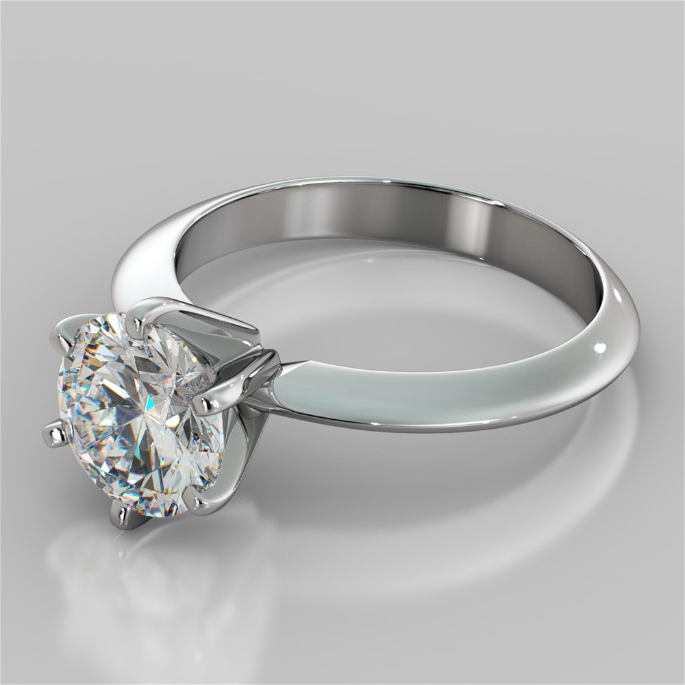 tiffany style 6 prong solitaire
