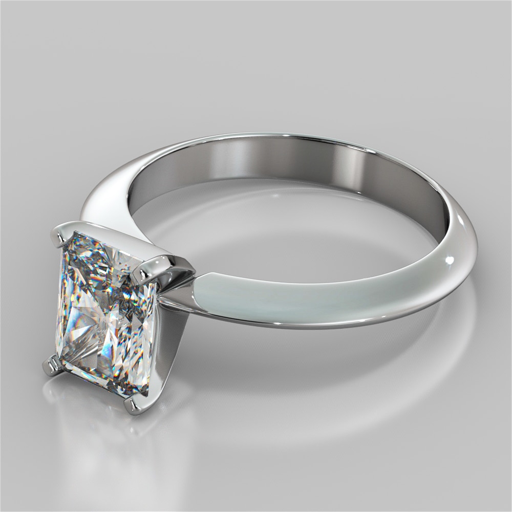 Radiant Cut Tiffany Style Engagement Ring